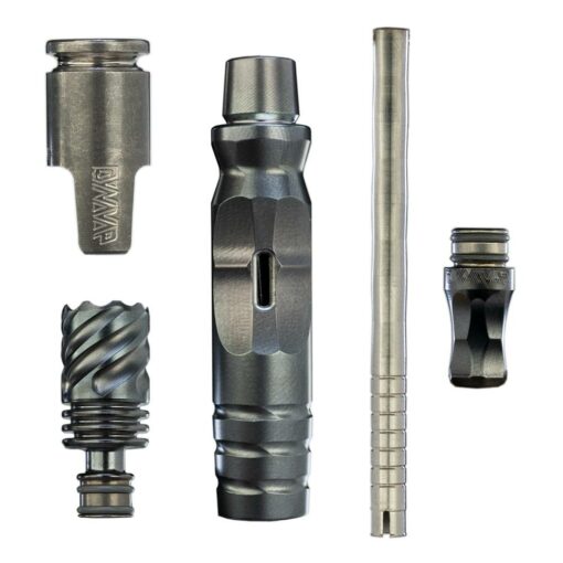 DynaVap HyperDyn vaporizer showcasing its sleek titanium design, large bowl capacity, and modular features for an enhanced vaping experience.
