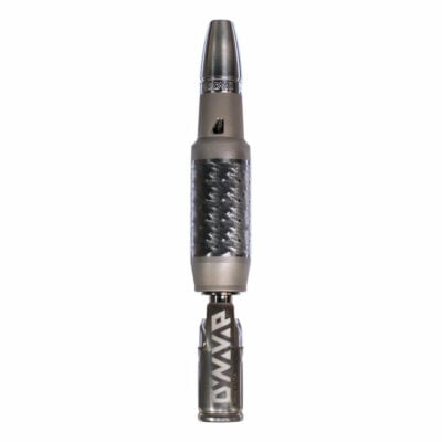 DynaVap VonG X vaporizer showcasing its sleek titanium and stainless steel design, adjustable airflow mouthpiece, and polished midsection. - Default Title