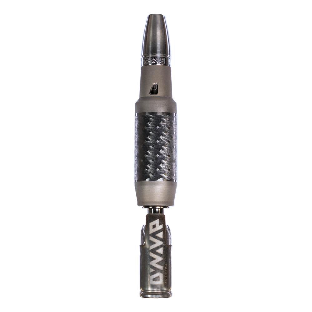 DynaVap VonG X vaporizer showcasing its sleek titanium and stainless steel design, adjustable airflow mouthpiece, and polished midsection. - Default Title
