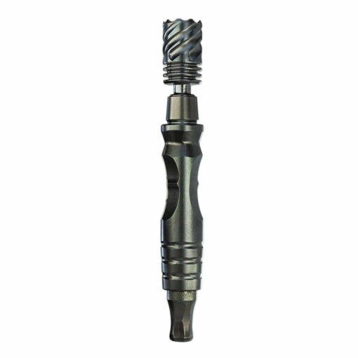 DynaVap HyperDyn vaporizer showcasing its sleek titanium design, large bowl capacity, and modular features for an enhanced vaping experience.