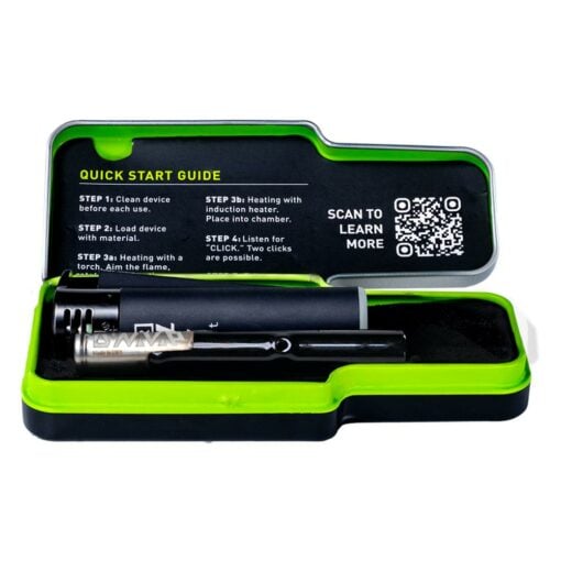 DynaVap G3 vaporizer showcasing its glass tip and stem, Captive Cap, and sleek design, perfect for dry herb enthusiasts.