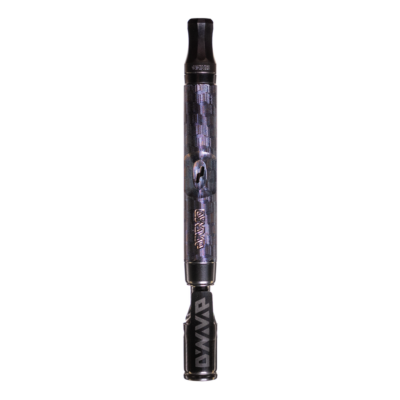 DynaVap M 7 XL Stealth thermal extraction device showcasing premium titanium construction, sleek design, and vibrant color play in deep purple and blue. - Default Title