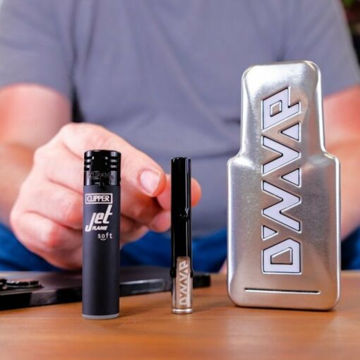 DynaVap G3 vaporizer showcasing its glass tip and stem, Captive Cap, and sleek design, perfect for dry herb enthusiasts.