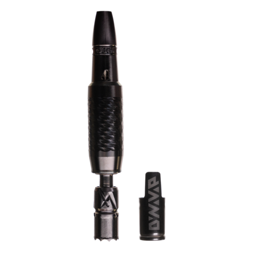 DynaVap VonG X - Stealth vaporizer showcasing its sleek titanium design and custom tin case, perfect for stylish and discreet sessions.