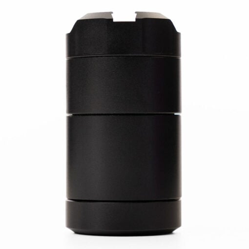 DynaBank modular herb storage solution featuring durable anodized aluminum, three O-Ring sealed compartments, and integrated debowler for efficient material management.