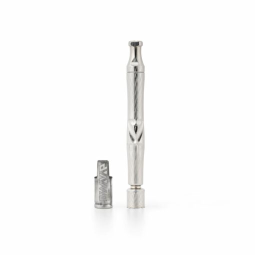 DynaVap UniDyn Captive vaporizer showcasing its sleek titanium design and adjustable airflow settings, perfect for flavor enthusiasts.