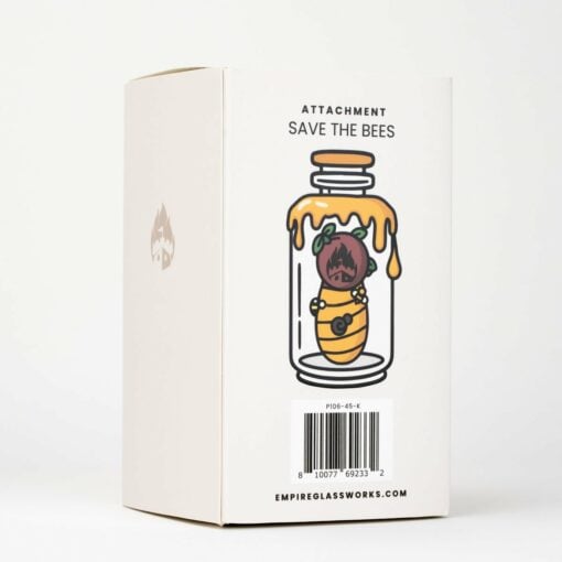 Empire Glassworks "Save the Bees" Glass Attachment for Puffco Peak & Peak Pro - Image 2