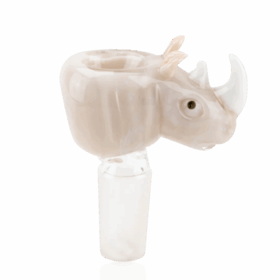 White Rhino Bowl Piece