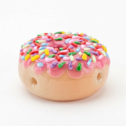 Empire Glassworks Pink Sprinkle Donut Dry Pipe - Image 3