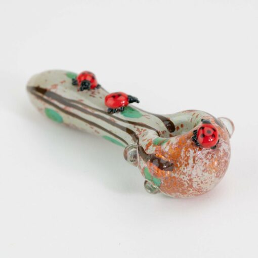 Empire Glassworks Lady Bug Mini Spoon Pipe - Image 2