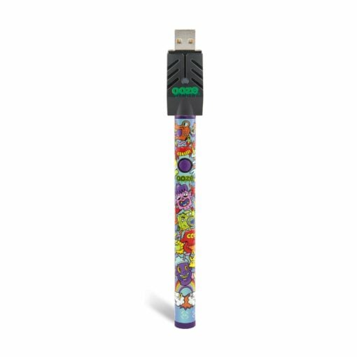 Ooze Twist Slim Pen 2.0 in Panther Black, showcasing its sleek matte finish and professional packaging, designed for discreet and stylish vaping.