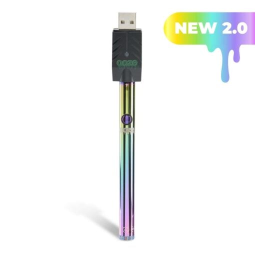 Ooze Twist Slim Pen 2.0 in Panther Black, showcasing its sleek matte finish and professional packaging, designed for discreet and stylish vaping.