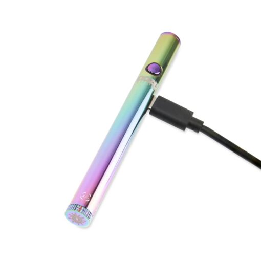 Ooze Twist Slim Pen 2.0 in Panther Black, showcasing its sleek matte finish and professional packaging, designed for discreet and stylish vaping.