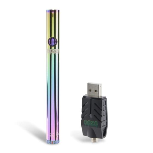 Ooze Twist Slim Pen 2.0 in Panther Black, showcasing its sleek matte finish and professional packaging, designed for discreet and stylish vaping.