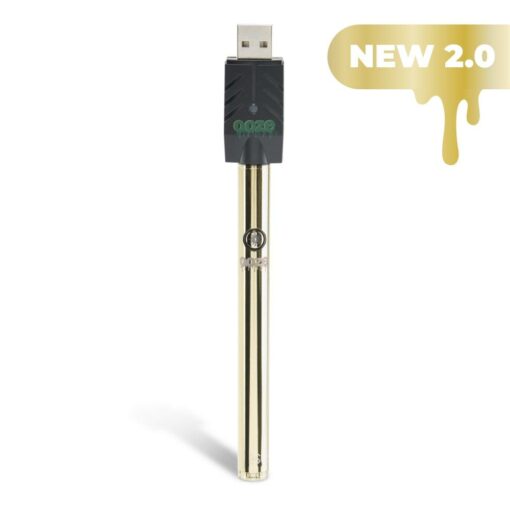 Ooze Twist Slim Pen 2.0 in Panther Black, showcasing its sleek matte finish and professional packaging, designed for discreet and stylish vaping.