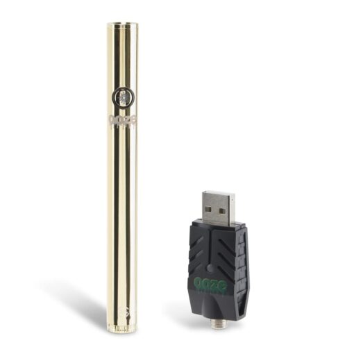 Ooze Twist Slim Pen 2.0 in Panther Black, showcasing its sleek matte finish and professional packaging, designed for discreet and stylish vaping.