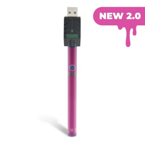 Ooze Twist Slim Pen 2.0 in Panther Black, showcasing its sleek matte finish and professional packaging, designed for discreet and stylish vaping.