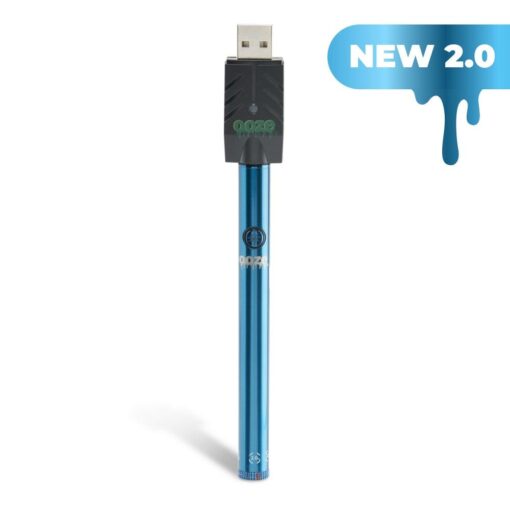 Ooze Twist Slim Pen 2.0 in Panther Black, showcasing its sleek matte finish and professional packaging, designed for discreet and stylish vaping.