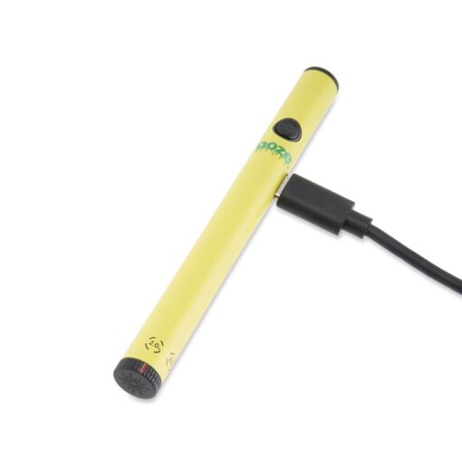 Ooze Twist Slim Pen 2.0 in Panther Black, showcasing its sleek matte finish and professional packaging, designed for discreet and stylish vaping.