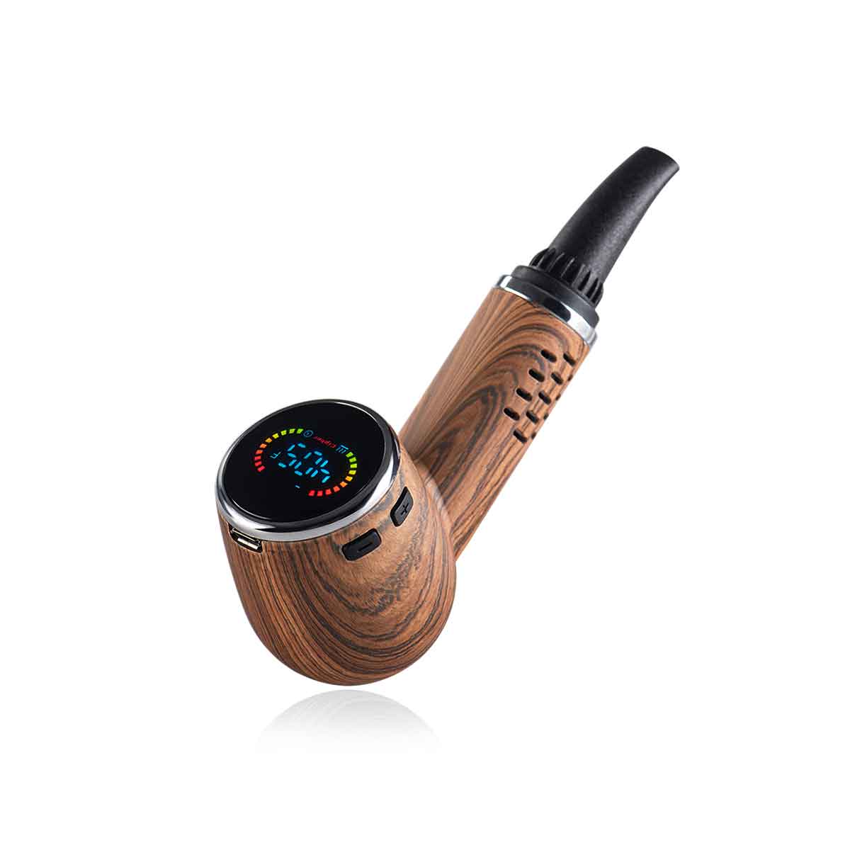 Cipher Nautilus V3 Dry Herb Vaporizer showcasing elegant wood design, perfect for a premium vaping experience. - Palm Wood