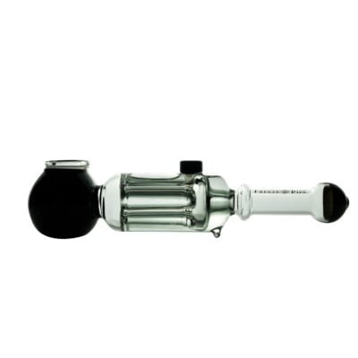 Freeze Pipe Revolver hand pipe with glycerin chamber showcasing four revolver tubes for cooling smoke, designed for smooth and clean hits. - Default Title