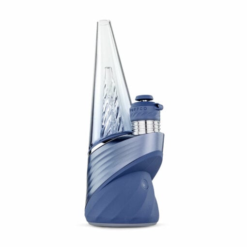 Puffco New Peak Pro showcasing its sleek design, 3D XL Chamber, and Joystick Cap, emphasizing its premium build and advanced features.