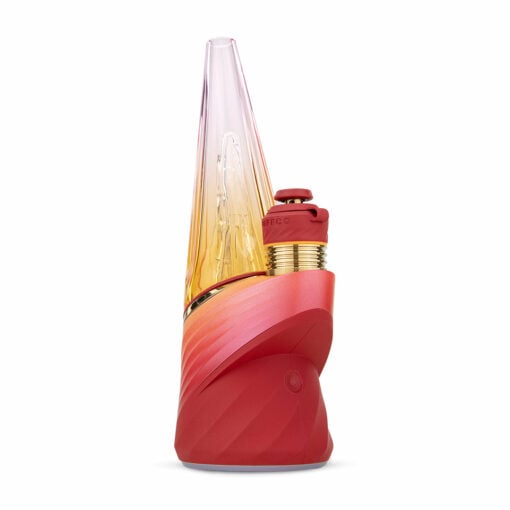 Puffco New Peak Pro showcasing its sleek design, 3D XL Chamber, and Joystick Cap, emphasizing its premium build and advanced features.