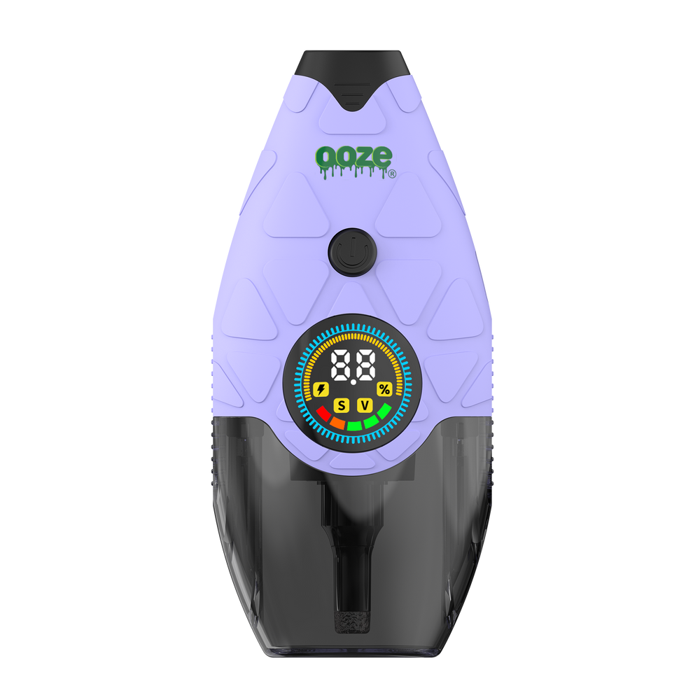Ooze Hover 650 mAh Concentrate Vaporizer from Cannabox, featuring a sleek and compact design for effortless portability, adjustable voltage settings for customizable dabbing experiences, and a modern aesthetic that enhances any cannabis culture lifestyle. - Lilac Smoke