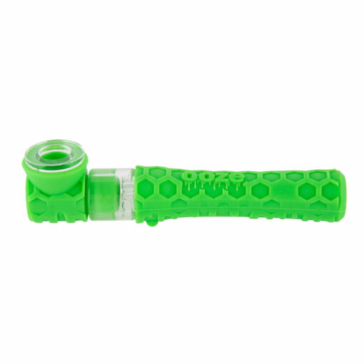 Ooze Piper 2-in-1 Silicone & Glass Hand Pipe and Chillum in assorted vibrant colors, showcasing its sleek design and functional versatility, perfect for cannabis enthusiasts who appreciate style and convenience. Available exclusively at Cannabox.
