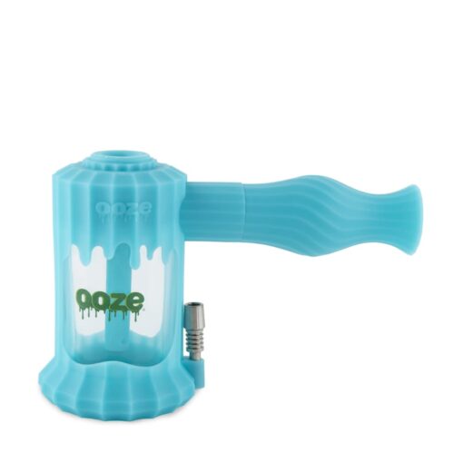 Ooze Clobb 4-in-1 Hybrid Silicone & Glass Water Pipe, featuring a sleek and modern design that combines functionality with aesthetics. This versatile piece allows for seamless transitions between flower, concentrates, and dab straw use, showcasing a unique blend of durable silicone and elegant glass. Perfect for upscale cannabis culture enthusiasts, available at Cannabox.