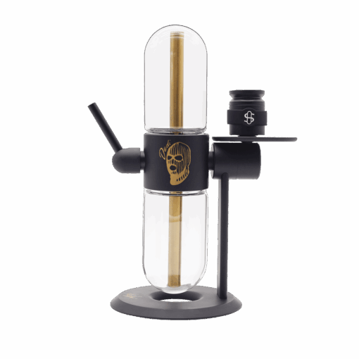 Dodi x Stündenglass Gravity Infuser - Classic featuring a 360° gravity-powered design with Marshawn Lynch's signature and custom Dodi box sleeve.