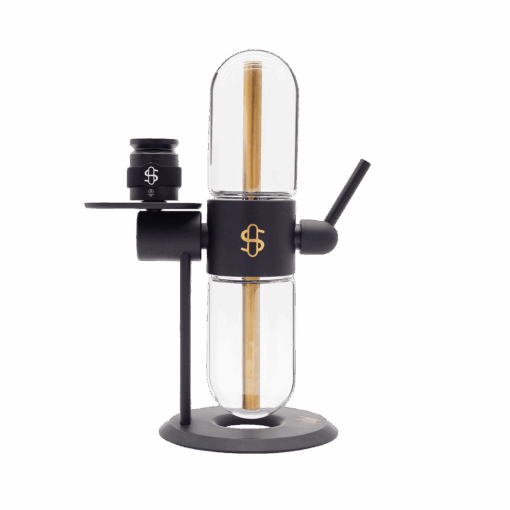 Dodi x Stündenglass Gravity Infuser - Classic featuring a 360° gravity-powered design with Marshawn Lynch's signature and custom Dodi box sleeve.