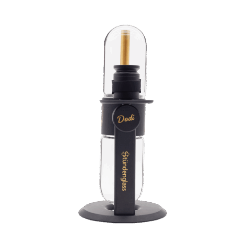 Dodi x Stündenglass Gravity Infuser - Classic featuring a 360° gravity-powered design with Marshawn Lynch's signature and custom Dodi box sleeve.
