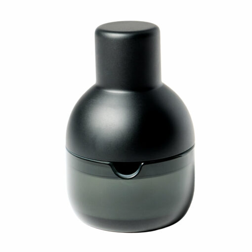 NWTN Home Beacon Lighter Ashtray featuring a sleek glass base with frosted interior and powder-coated metal lid with silicone core, ideal for indoor and outdoor use.