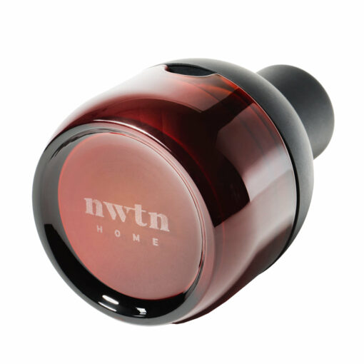 NWTN Home Beacon Lighter Ashtray featuring a sleek glass base with frosted interior and powder-coated metal lid with silicone core, ideal for indoor and outdoor use.