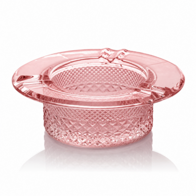 Stylish pink ashtray from the Jane West Twenties Collection, featuring a sleek design that combines elegance and functionality, perfect for enhancing the smoking experience for modern smokers, available at Cannabox. - Pink