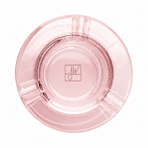 Stylish pink ashtray from the Jane West Twenties Collection, featuring a sleek design that combines elegance and functionality, perfect for enhancing the smoking experience for modern smokers, available at Cannabox.