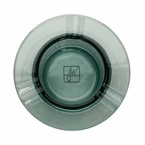 Twenties Collection Ashtray in teal by Jane West, featuring a sleek and modern design that combines classic aesthetics with practical functionality, perfect for enhancing the smoking experience. Ideal for everyday smokers, available at Cannabox.