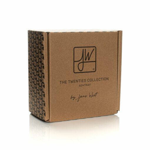 Twenties Collection Ashtray in teal by Jane West, featuring a sleek and modern design that combines classic aesthetics with practical functionality, perfect for enhancing the smoking experience. Ideal for everyday smokers, available at Cannabox.