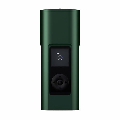 Arizer Solo III V2 Vaporizer showcasing sleek design, digital screen, and included accessories like glass aroma tubes and silicone caps. - Sea of Green