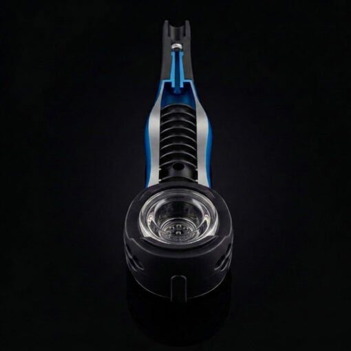 The Maze-X Pipe by Weedgets, a sleek and innovative waterless smoking device designed for everyday smokers, featuring a unique maze-like internal structure that cools and filters smoke for a smoother, cleaner hit. Ideal for enhancing your smoking experience with functional aesthetics, this pipe showcases a modern design perfect for any collection, available at Cannabox.