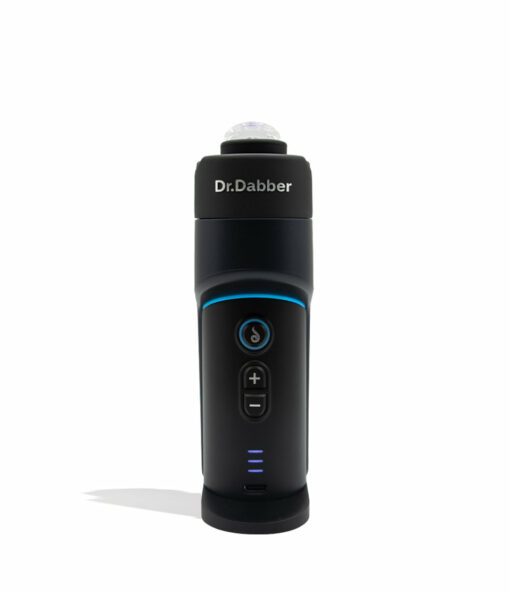Dr. Dabber Switch GO Portable Concentrate Vaporizer with 14mm quartz insert, Bluetooth app control, and joystick carb cap for seamless dabbing.