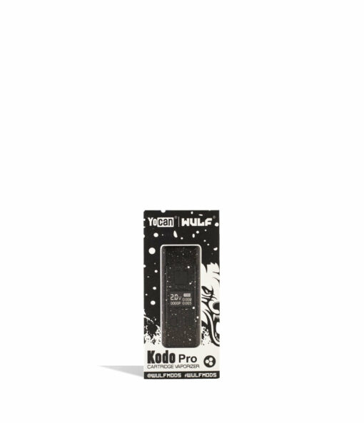 Wulf Mods KODO Pro 510 Thread Battery showcasing its sleek design, vivid OLED display, and adjustable voltage buttons, perfect for enhancing your vaping sessions.