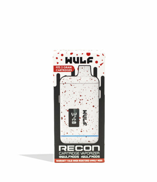 Wulf Mods Recon 510 Thread Battery showcasing its sleek design, LED display, and USB-C charging port, available in multiple colors.