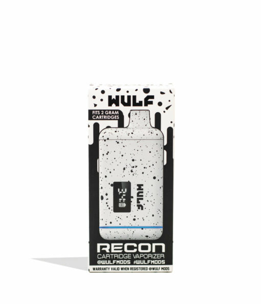 Wulf Mods Recon 510 Thread Battery showcasing its sleek design, LED display, and USB-C charging port, available in multiple colors.