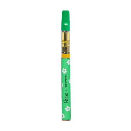 Edie Parker Mini Autodraw Battery Wand showcasing its sleek design and compact size, perfect for discreet vaping on the go. - Leaf Green