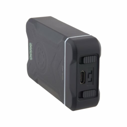 Ooze Duet 650 mAh dual cart battery with digital screen, showcasing its sleek design and vibrant colors including Panther Black, Ruby Red, Sapphire Blue, and Twilight.
