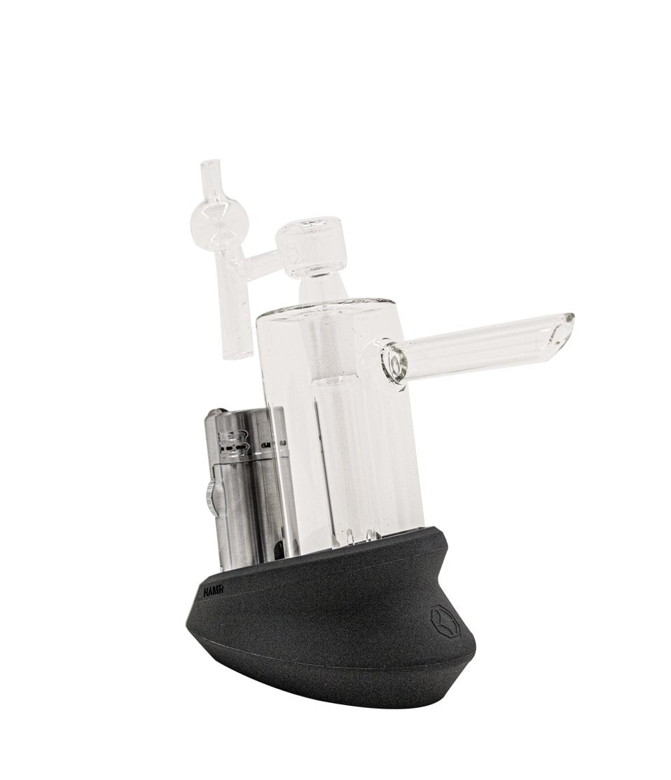 Myster HAMR Cold Start Dab Rig Kit showcasing its sleek design and portable features, ideal for enhancing dabbing sessions. - Black
