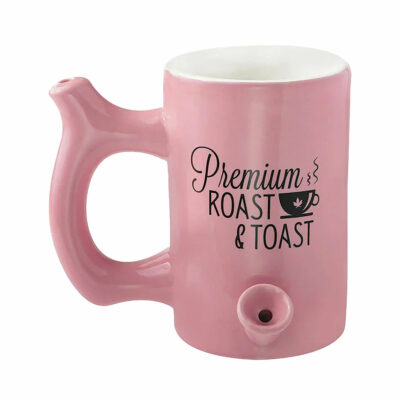 Premium Roast & Toast Pipe Mug featuring a sleek design and functional pipe integration for an enhanced smoking experience. - Green