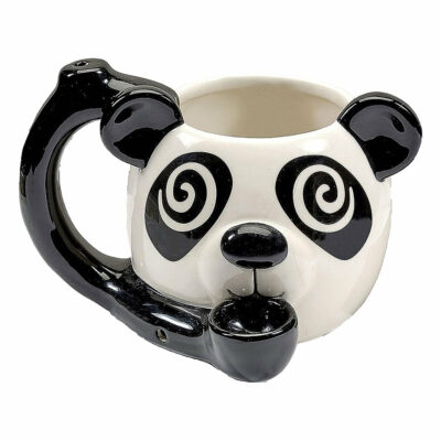 PANDA PREMIUM ROAST & TOAST PIPE MUG featuring a sleek design with a built-in pipe, perfect for enjoying your favorite blends while sipping coffee. - Panda